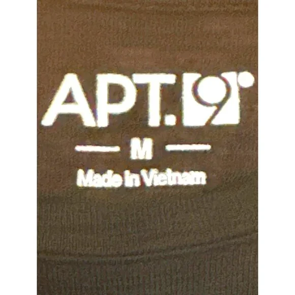 Apt 9 Medium Black Bon Voyage Graphic Tees Slub Knit Pariscore Casual Streetwear - Picture 5 of 9